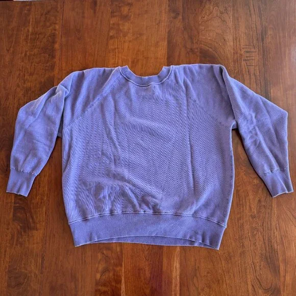 LIKE NEW - MadeWorn Queen Tour '75 Shrunken Sweatshirt in Plum Purple - Picture 5 of 7